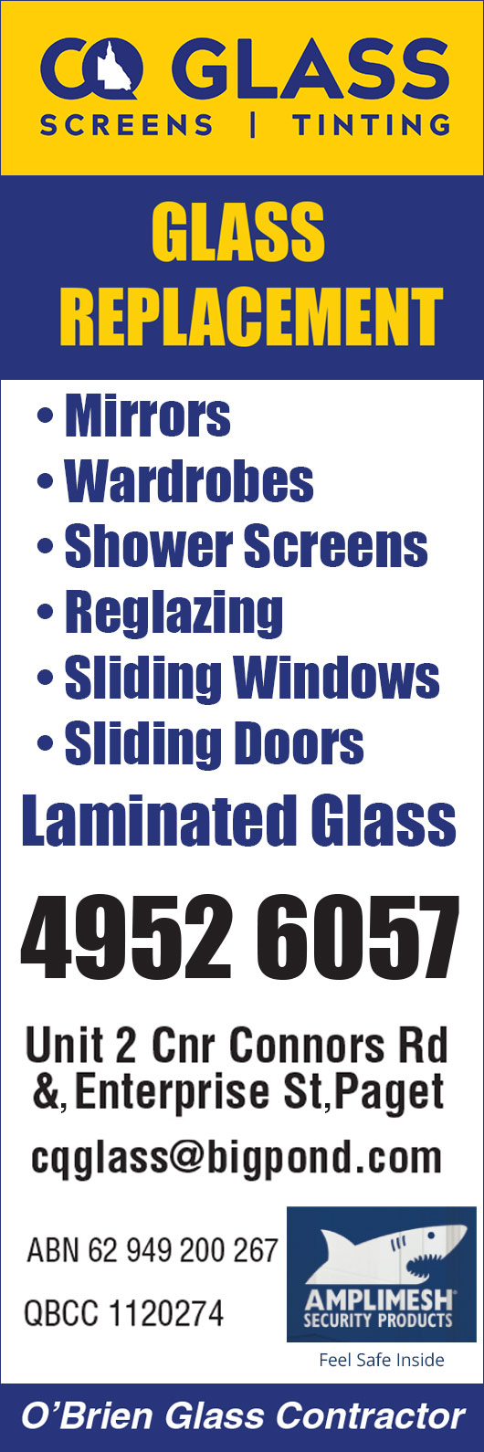 CQ Glass Screens & Tinting