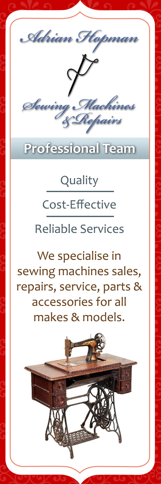 Adrian Hopman - Sewing Machines & Repairs