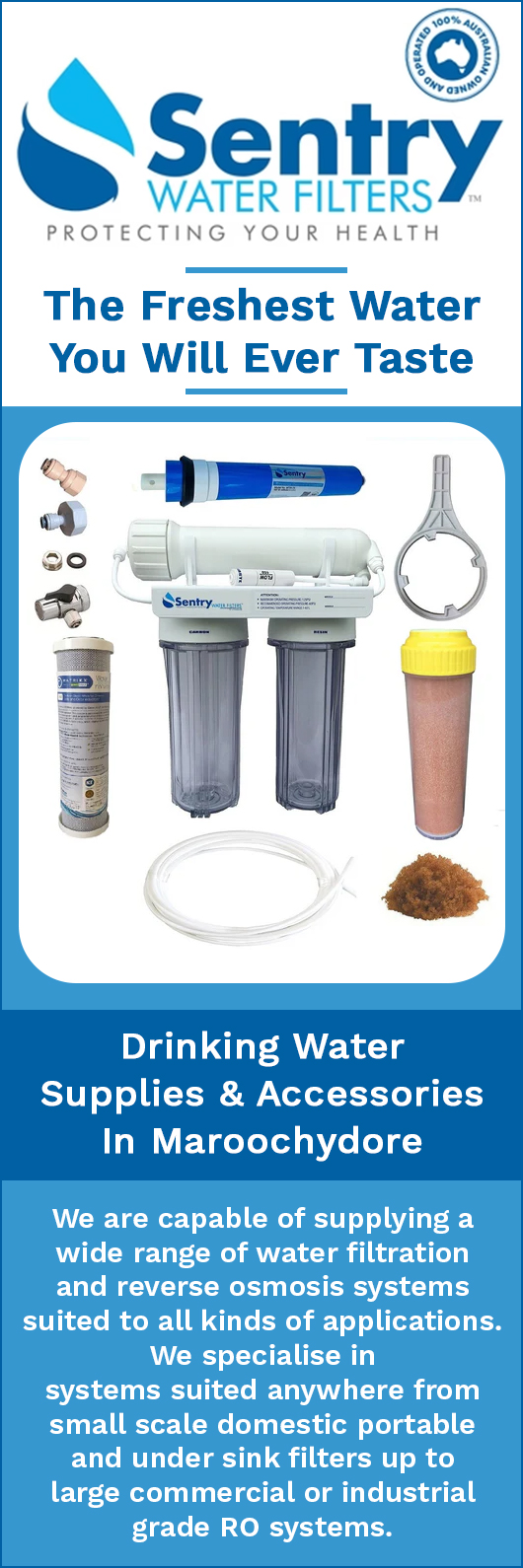 Sentry Water Filters + Reverse Osmosis