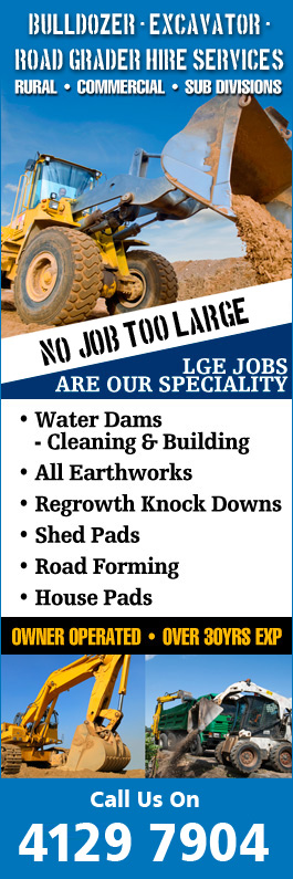 Bulldozer - Excavator - Road Grader Hire Services