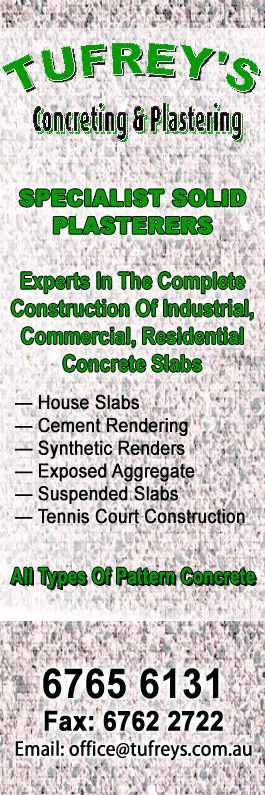 Tufrey's Concreting & Plastering