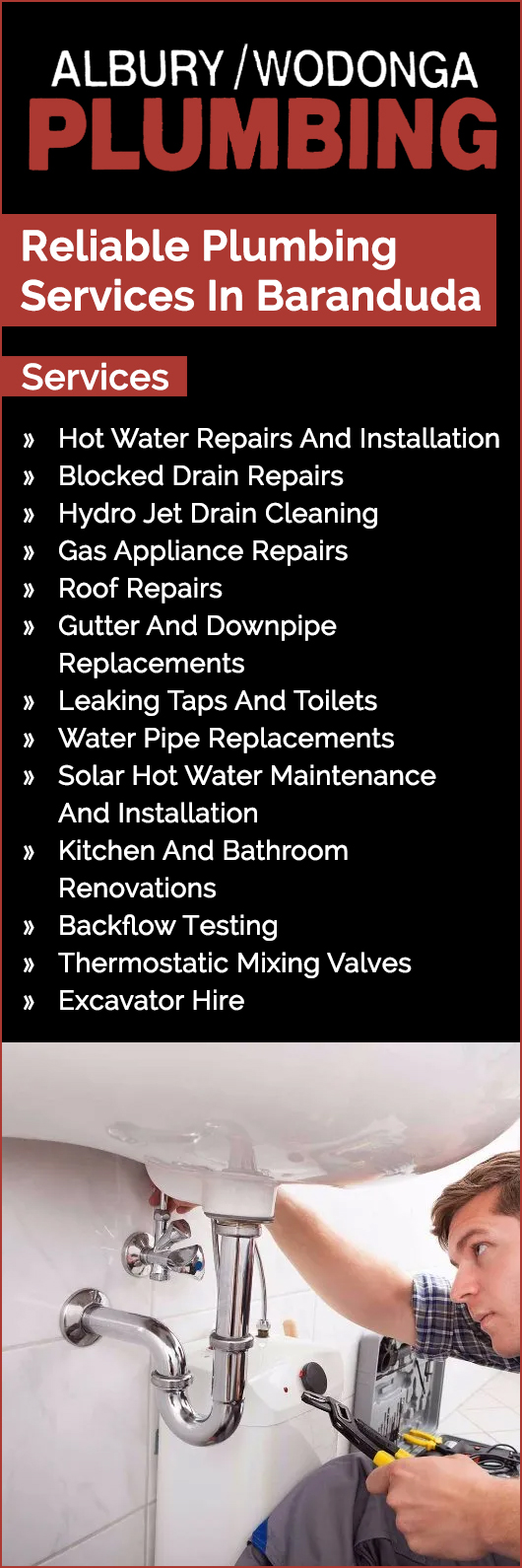 Albury Wodonga Plumbing Services