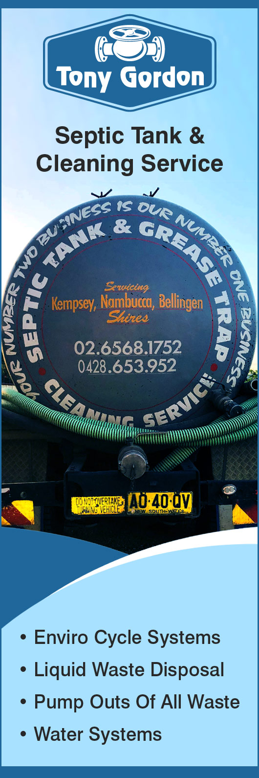 Tony Gordon Septic Tank & Grease Trap Cleaning Service