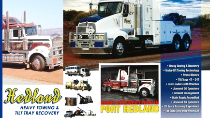 Hedland Heavy Towing & Tilt Tray Hero Image