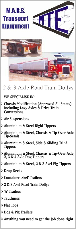 MARS Transport Equipment