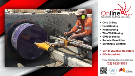 Online Concrete Cutting Services Hero Image