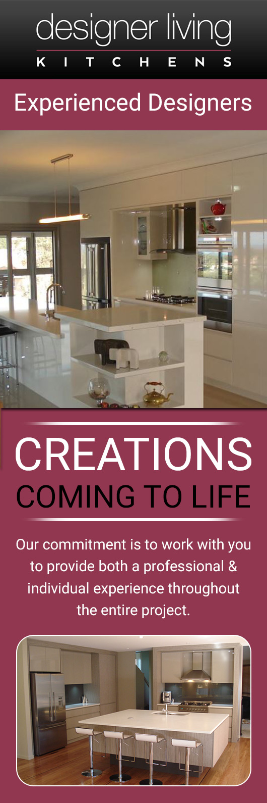 Designer Living Kitchens