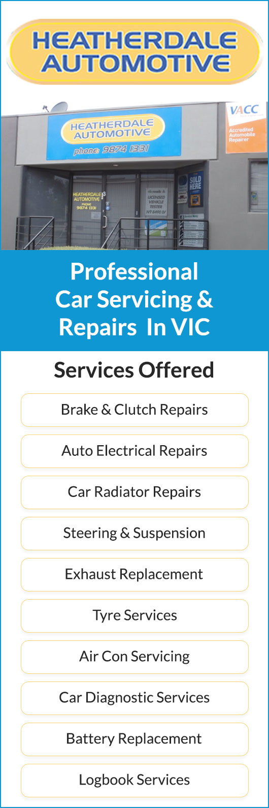 Heatherdale Automotive - Car Mechanic Ringwood | Roadworthy Certificate RWC | Car Service Near Me | Mitcham