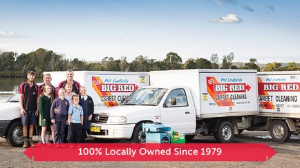 Phil Lindfield's Big Red Carpet Cleaning Hero Image