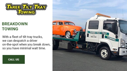 Taree Tilt Tray Towing Hero Image