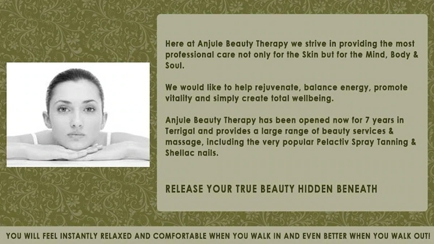 Anjule Beauty Therapy Hero Image
