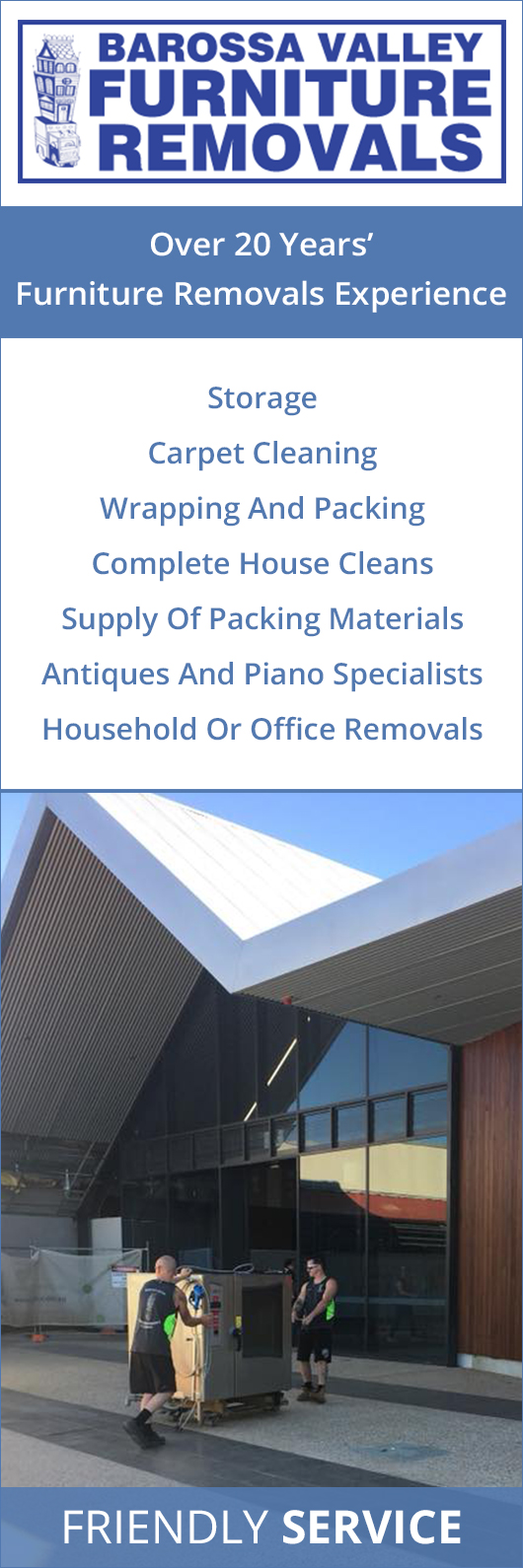 Barossa Valley Furniture Removals & Storage