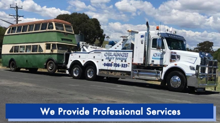 Orange Heavy Towing Hero Image