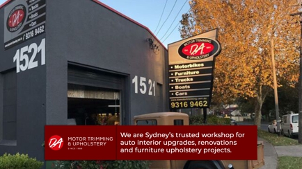 DA Motor Trimming & Upholstery Hero Image