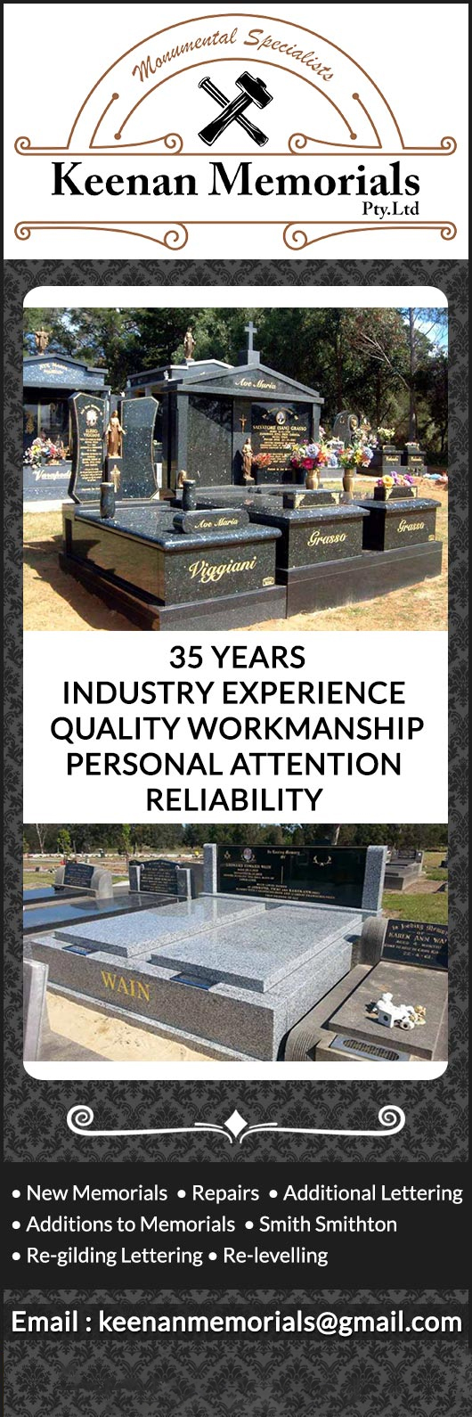 Keenan Memorials