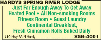 Hardys Spring River Lodge