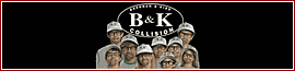 B & K Collision logo