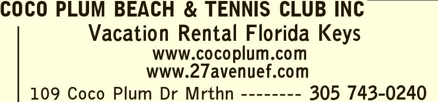 Cocoplum Beach Tennis Club & Marina