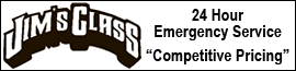 Jim's Glass logo