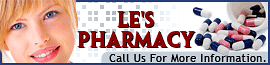 LE's PHARMACY logo