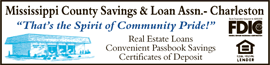Mississippi County Savings & Loan Assn. logo