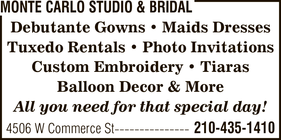 Monte Carlo Studio & Bridal