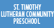 St. Timothy Lutheran Community Preschool logo