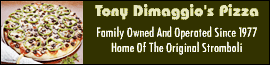 Tony Dimaggio's Pizza logo