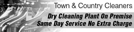 Town & Country Cleaners logo
