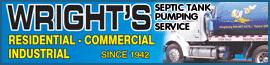 Wright's Septic Tank Pumping Service logo