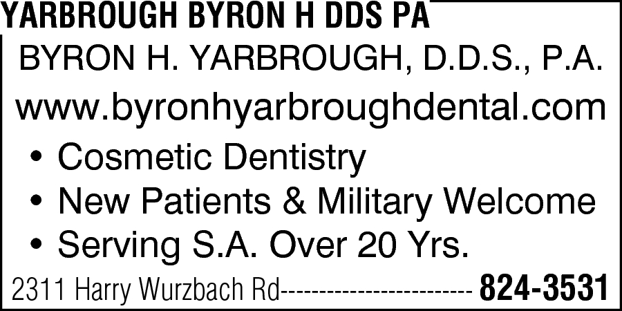 Yarbrough, Byron H. DDS, PA