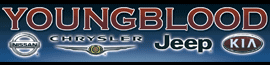 Youngblood Nissan Chrysler Jeep Kia logo