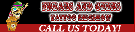 Freaks & Geeks Tattoo Sideshow logo