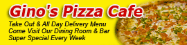 Gino's Pizza Cafe logo