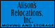 Alison's Relocations Inc - Anchorage, AK