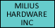 Milius Hardware Inc - Plymouth, NE