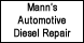 Mann's Automotive-Diesel Repair - Dothan, AL