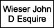 John D Wieser Esq Co - Rochester, NY