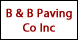 B & B Paving Co Inc - Stevens Point, WI