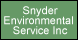 Snyder Environmental Svc - Kearneysville, WV