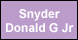 Snyder Donald G Jr - Altoona, PA