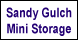 Sandy Gulch Mini Storage - West Point, CA