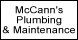 McCann's Plumbing & Maintenance - Fayetteville, WV