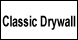 Classic Drywall - Wilcoe, WV