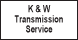 K & W Transmission Svc - Williamsport, PA