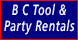 B C Tool And Party Rentals - Ironton, OH