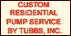 Custom Residential Pump Service By Tubbs Inc - Lake Worth, FL