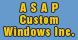 A S A P Custom Windows Inc. - Emeryville, CA