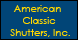 American Classic Shutters - Taylors, SC