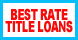 Best Rate Title Loans - Florence, SC